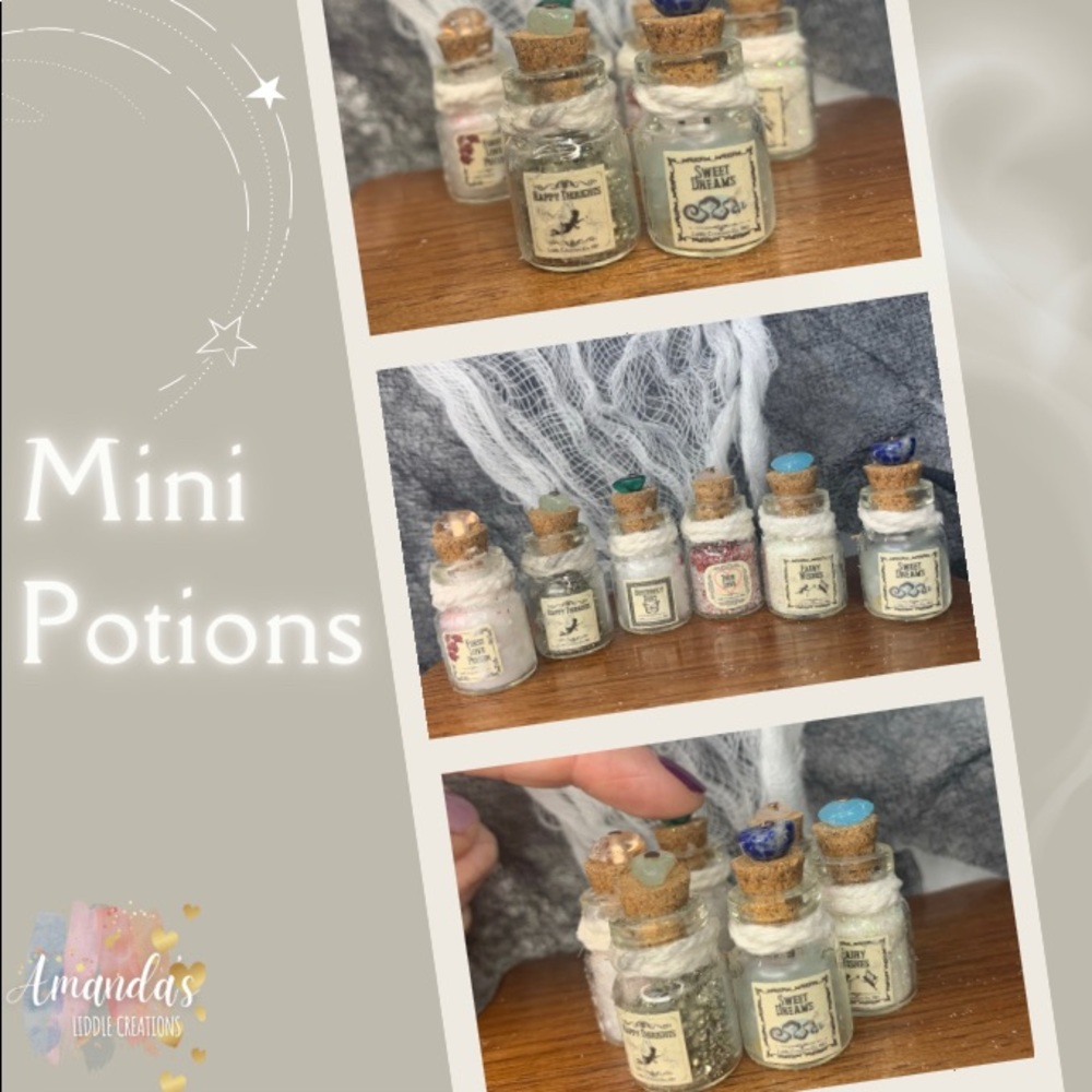 Mini Potions for Halloween Decor